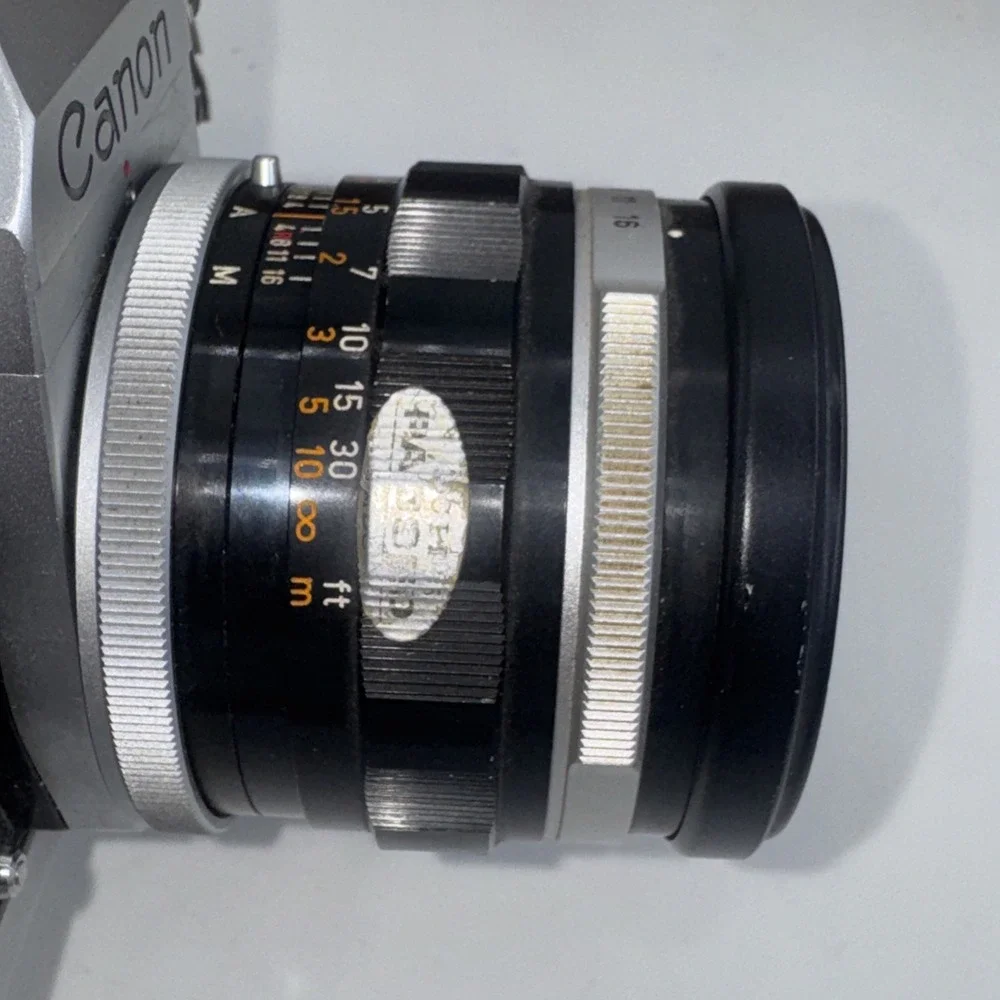Canon FT QL 35mm SLR Film Camera w/ FL 50mm f/1.4 II Lens Tested Japan